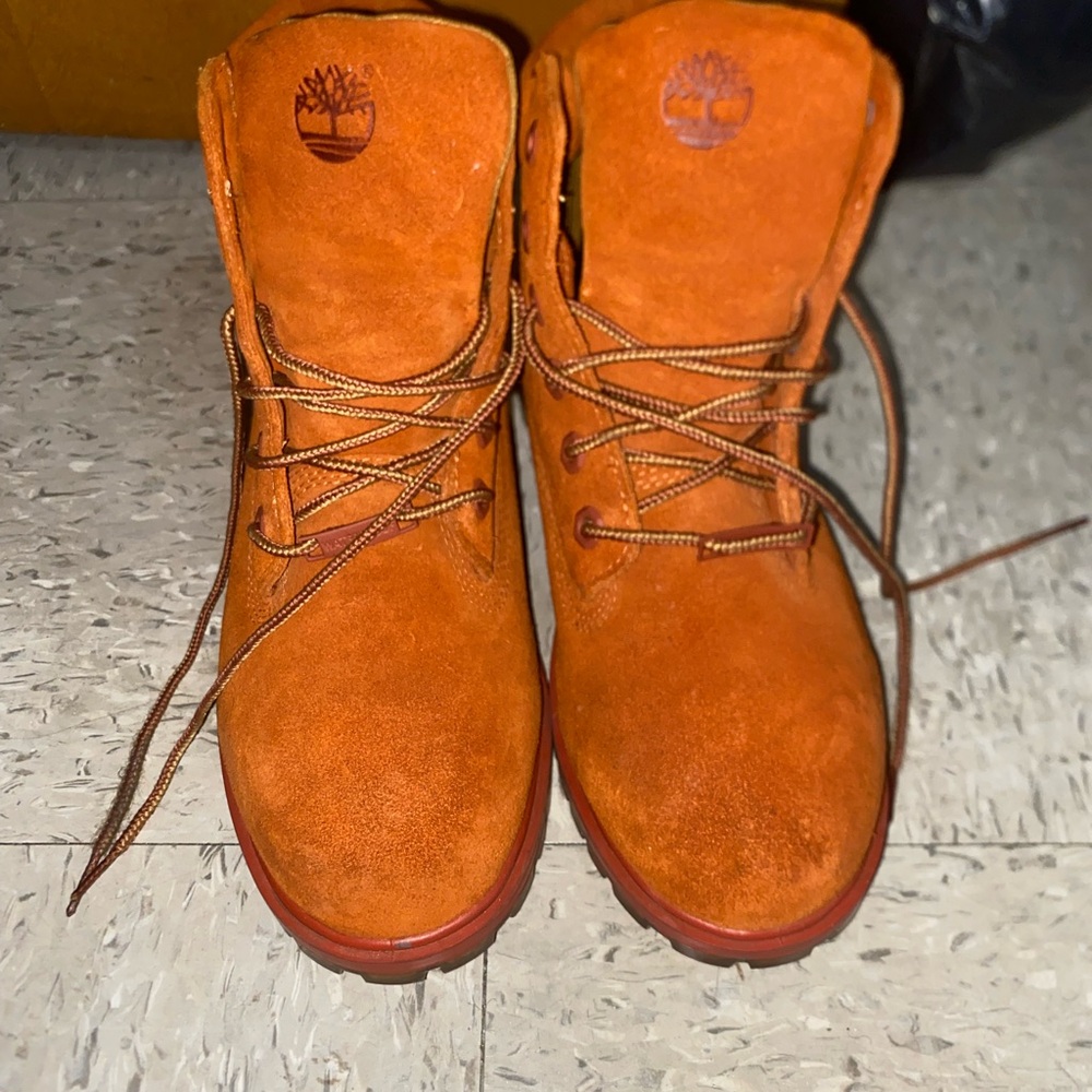 Timberland Burnt Orange Suede Boots